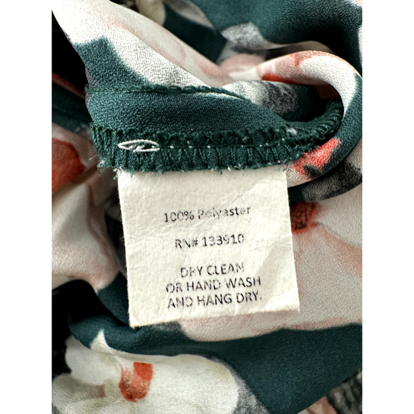 Show Me Your Mumu Bohemian Romantic Blue Sheer Floral Long Sleeve Short Romper - Picture 10 of 11